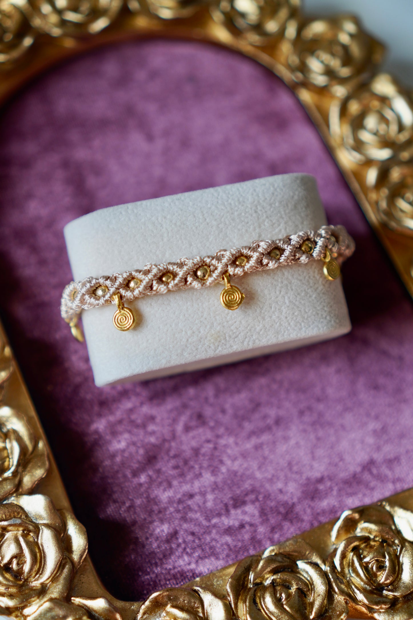 Golden Sand Macrame Bracelet 2