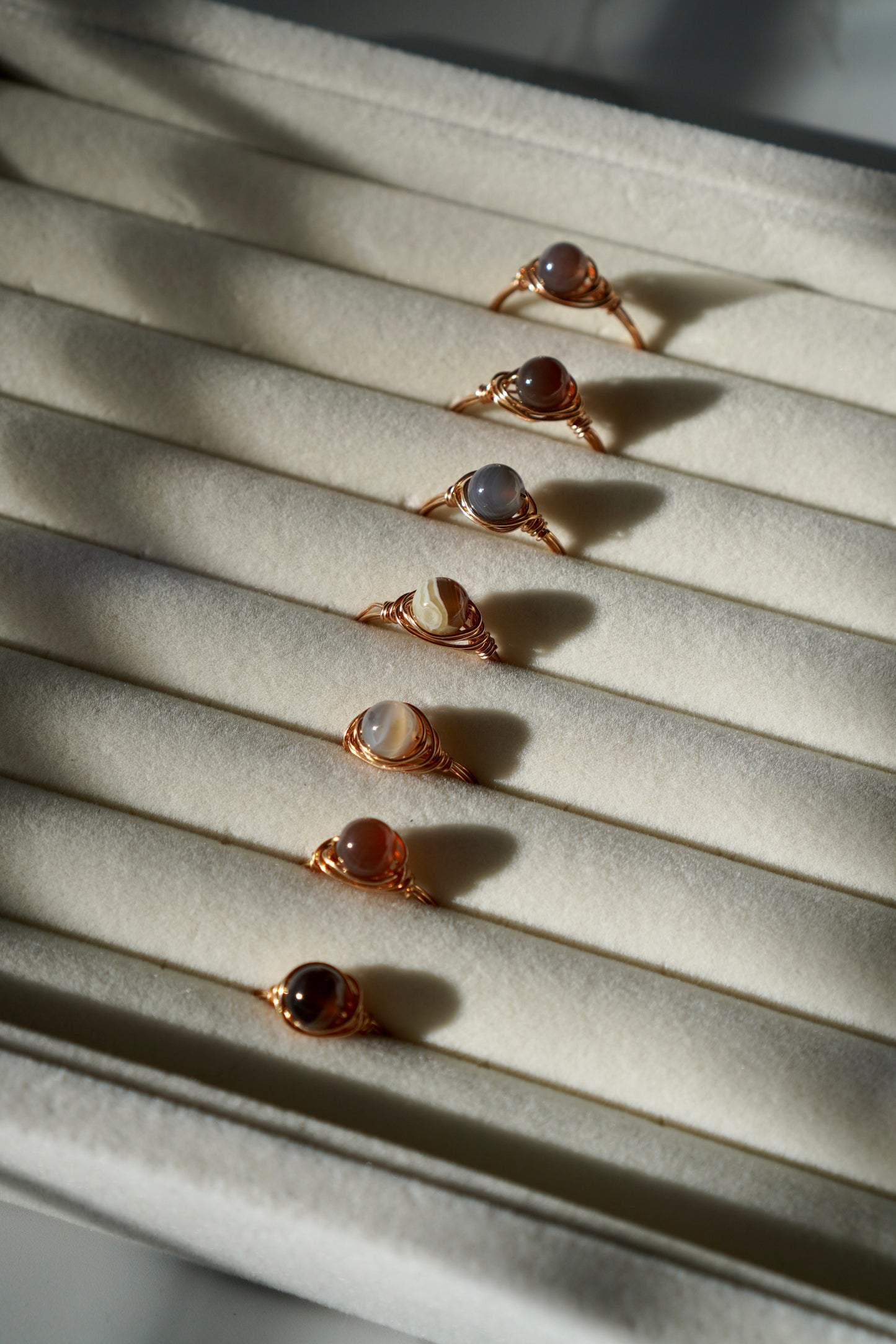 Botswana Agate Bronze Ring