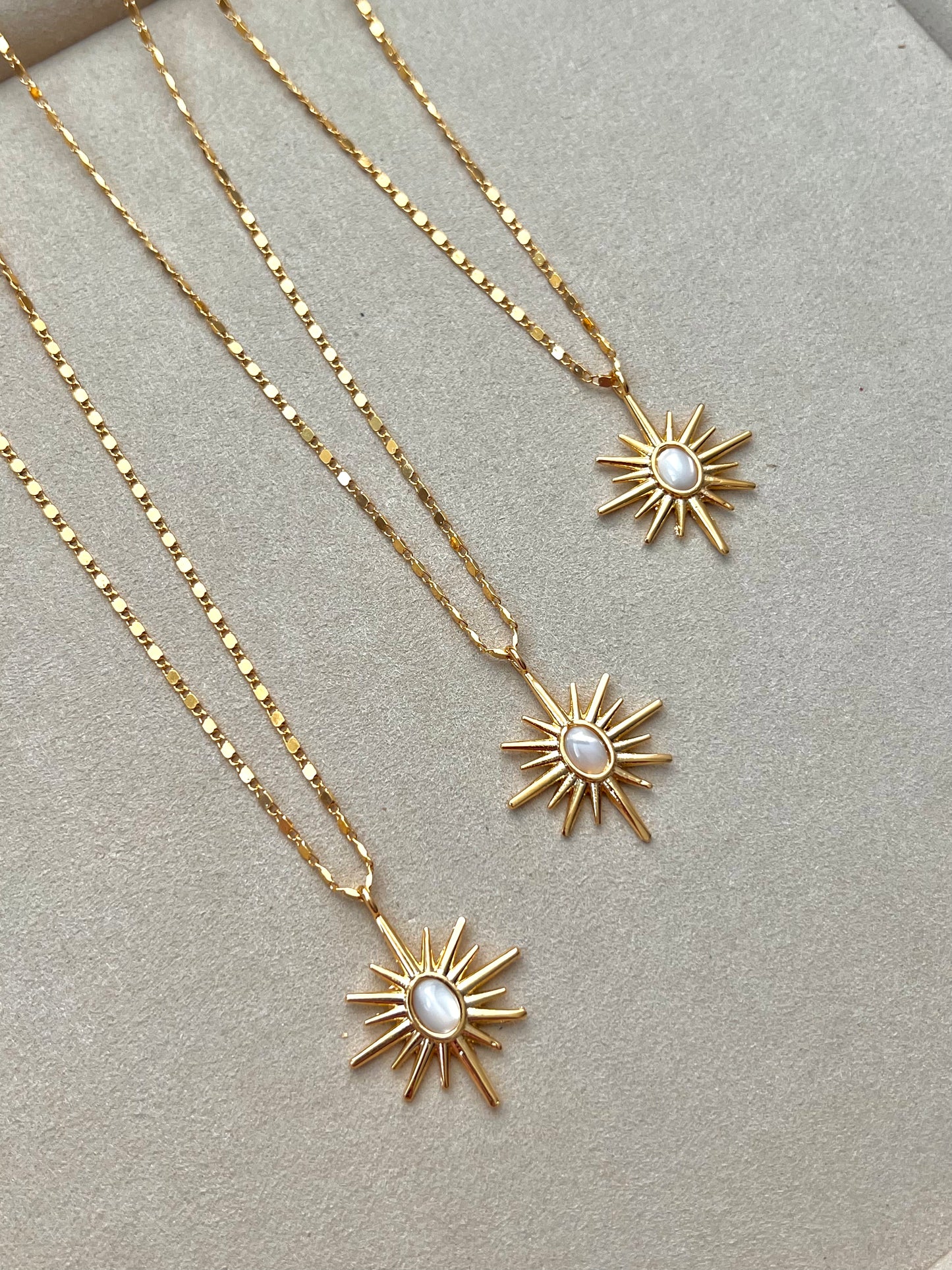 Amber Necklace - White