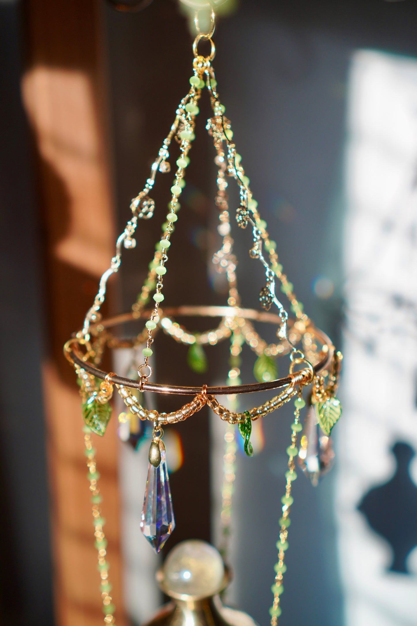 Prehnite Botanical Sun Catcher Burner