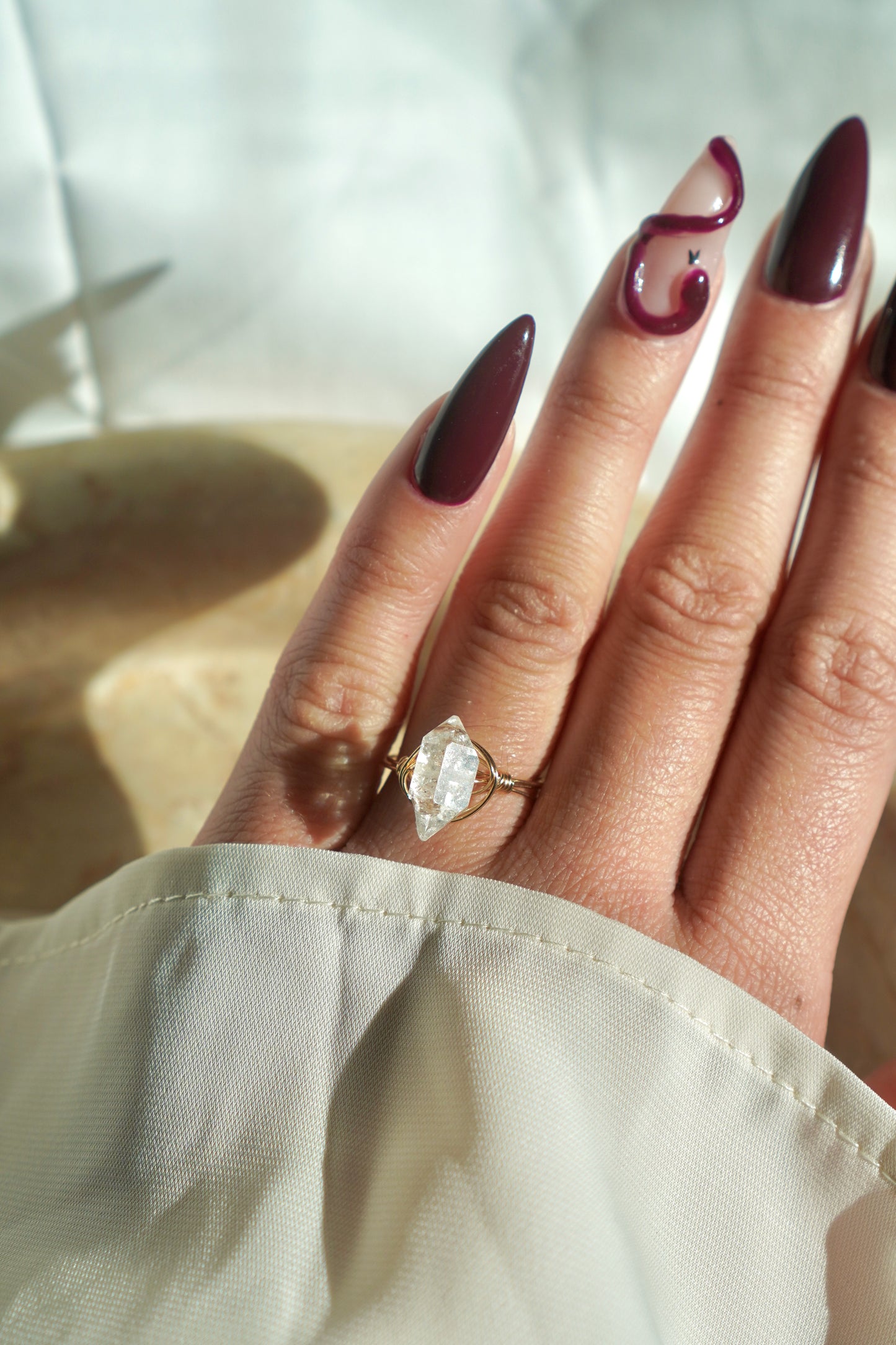 Herkimer Diamond Ring