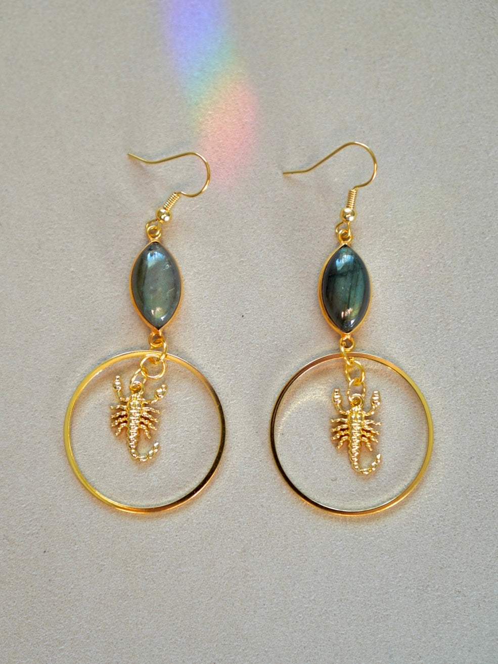 Labradorite Scorpio Earrings
