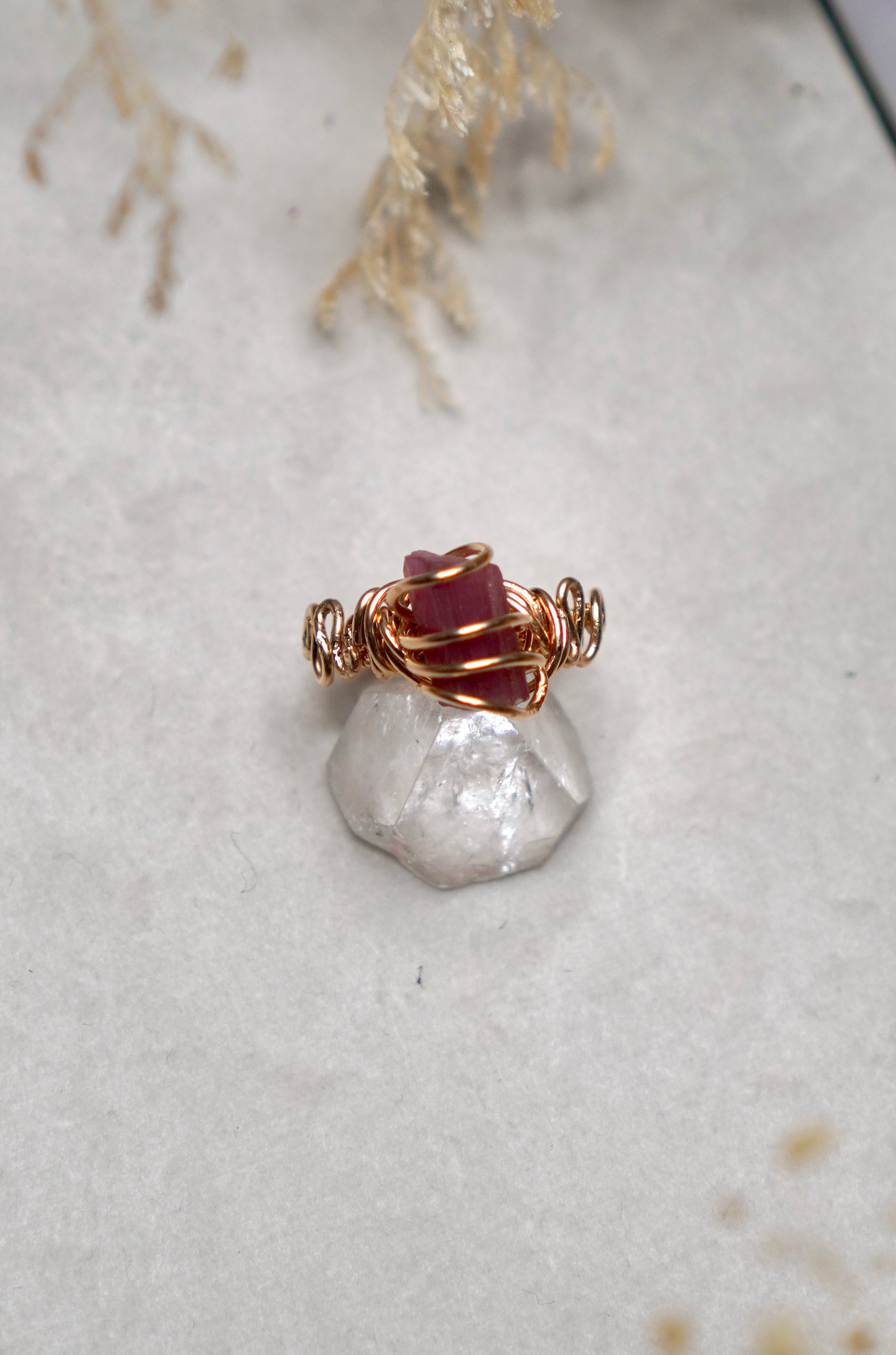 Pink Tourmaline Statement Ring