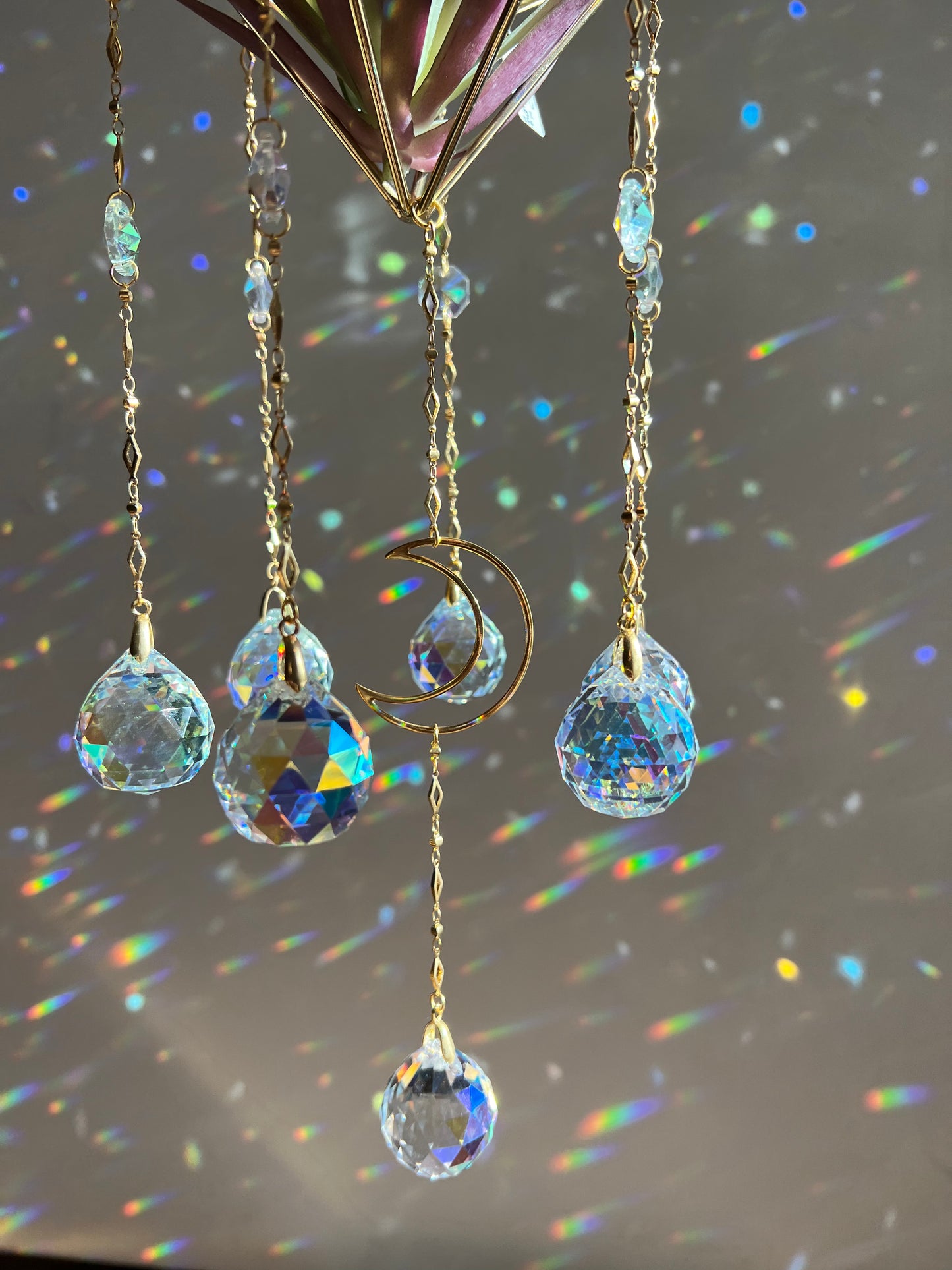 Solune large sun catcher with faux air plant