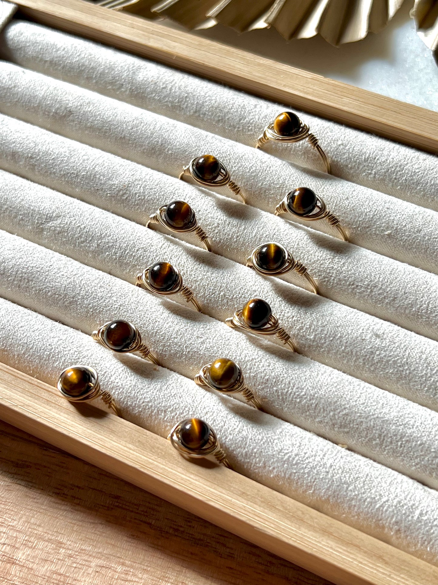 tigers eye ring