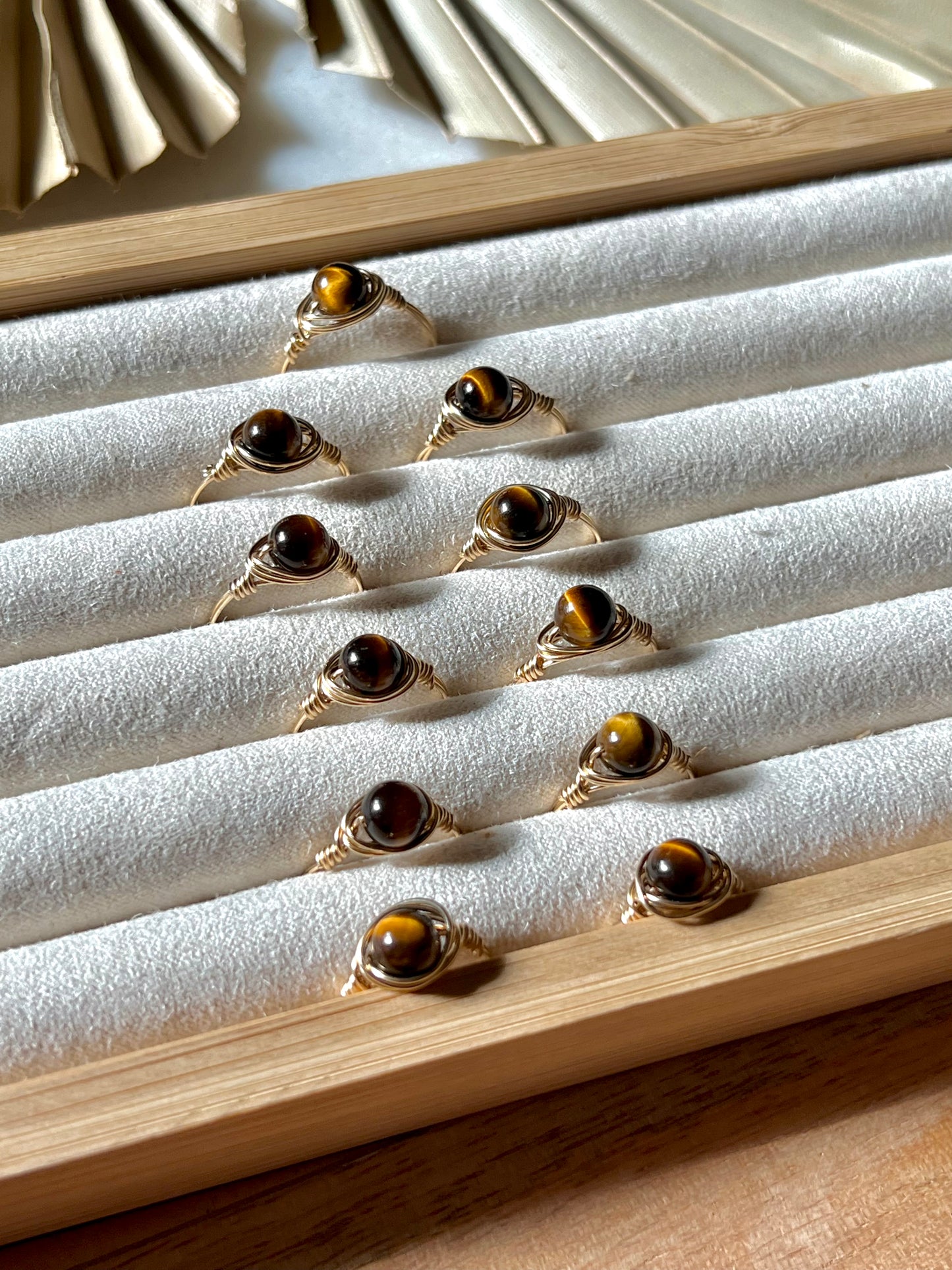 tigers eye ring