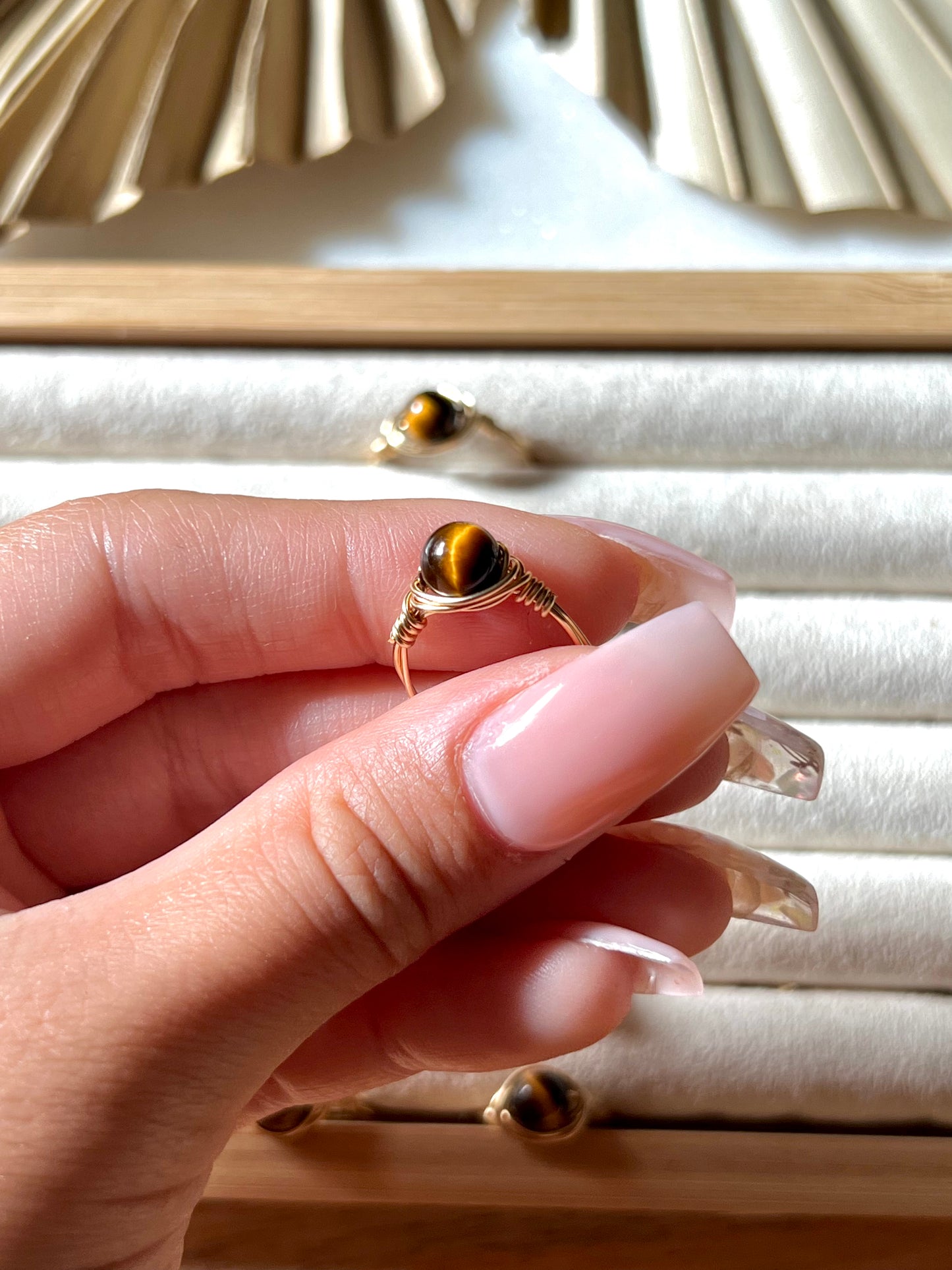 tigers eye ring