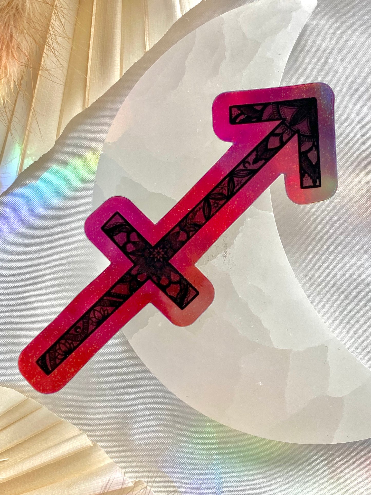 sagittarius holographic sticker