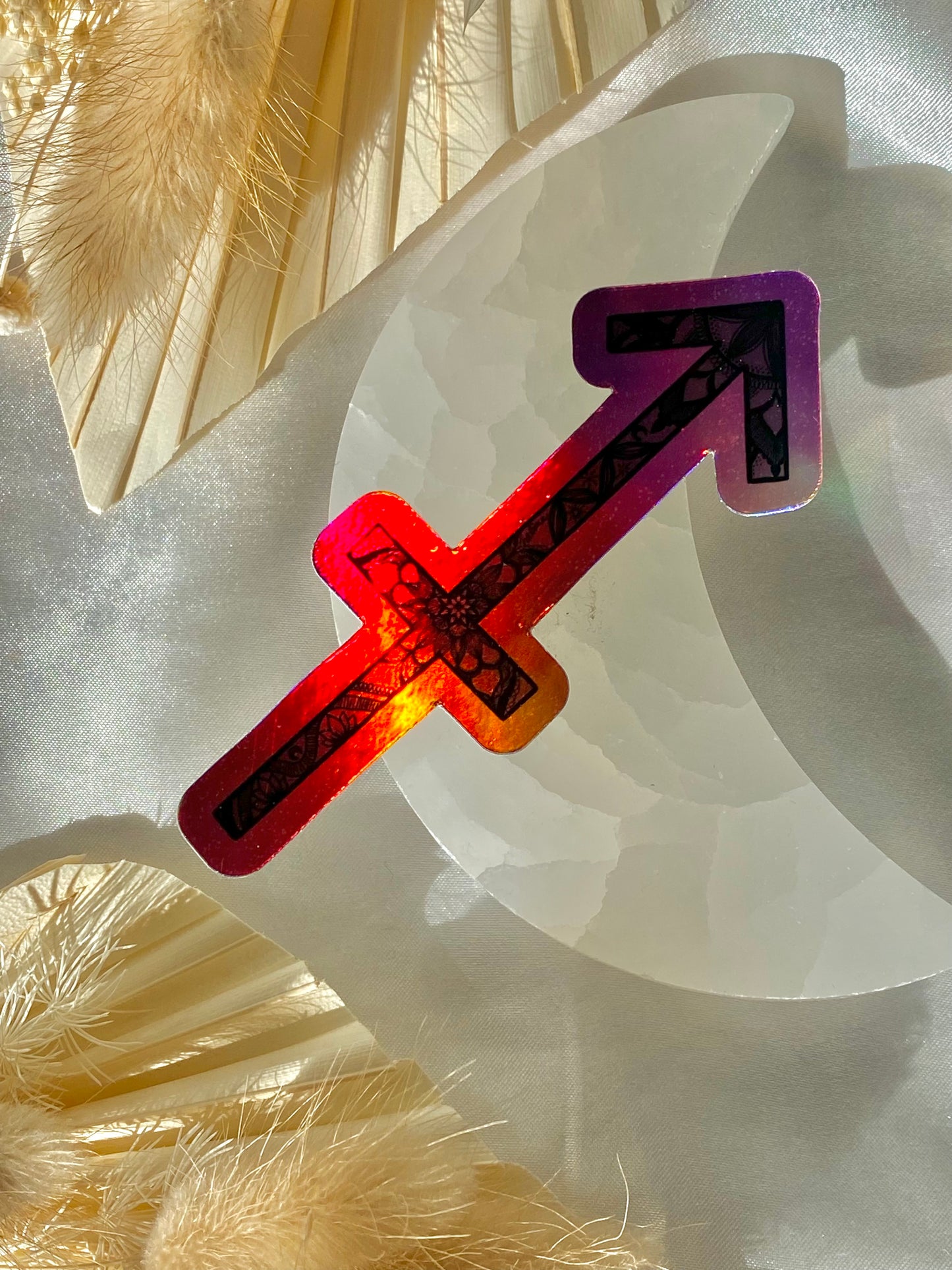 sagittarius holographic sticker