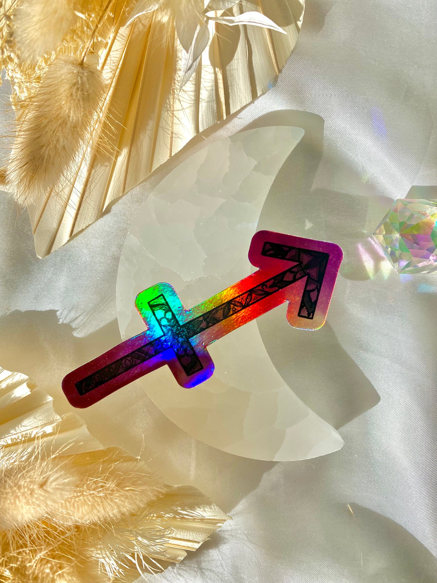 sagittarius holographic sticker