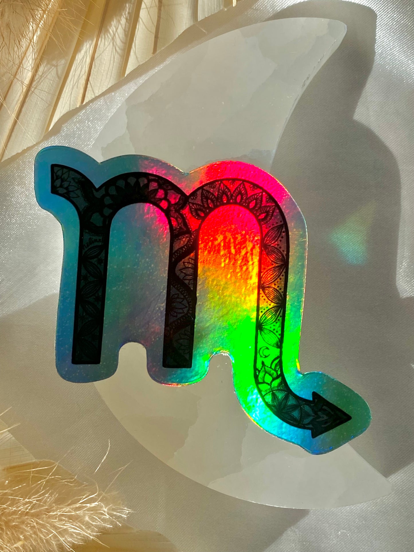 scorpio holographic sticker