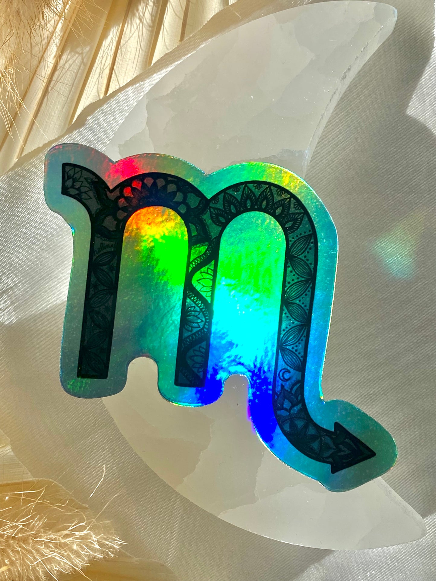 scorpio holographic sticker