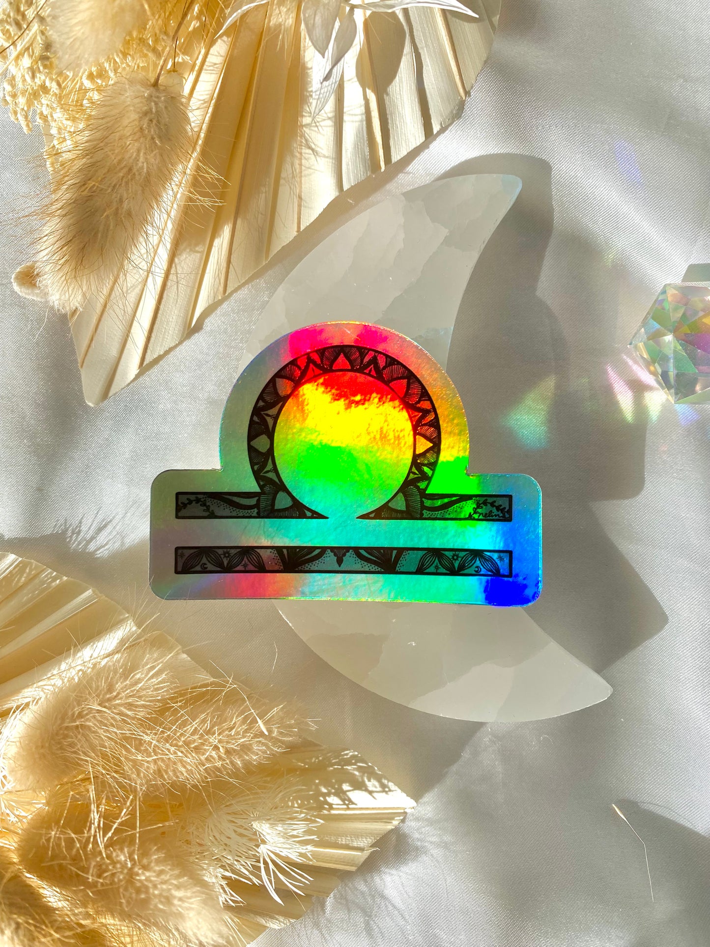 libra holographic sticker