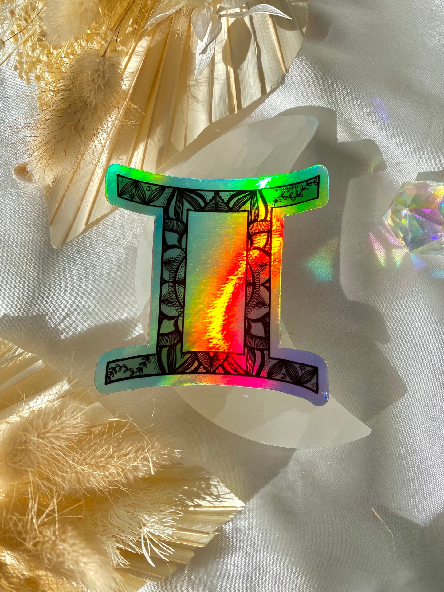 gemini holographic sticker