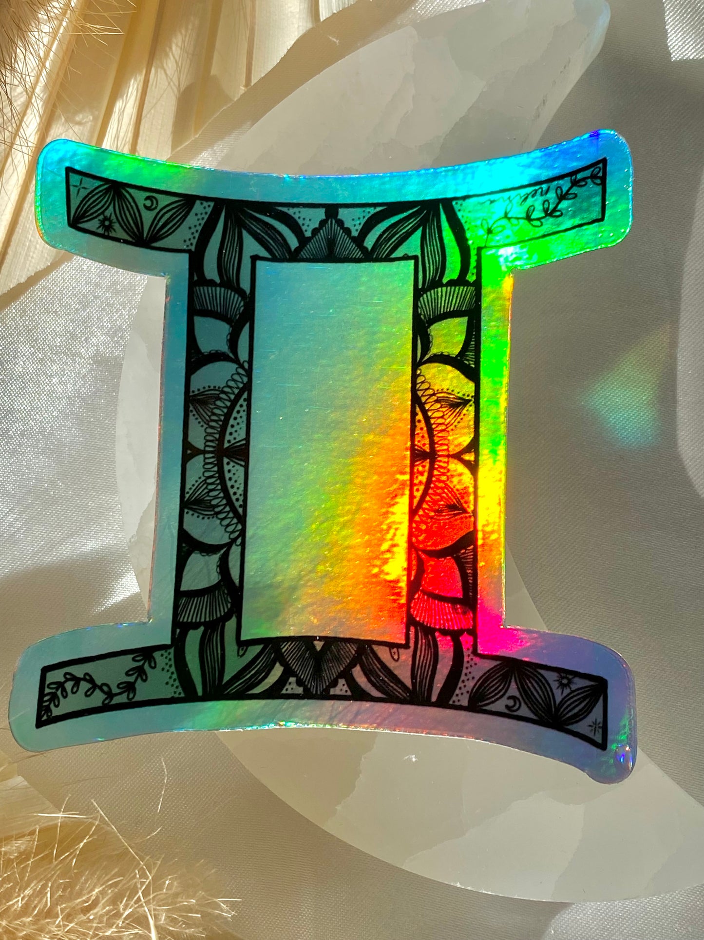 gemini holographic sticker