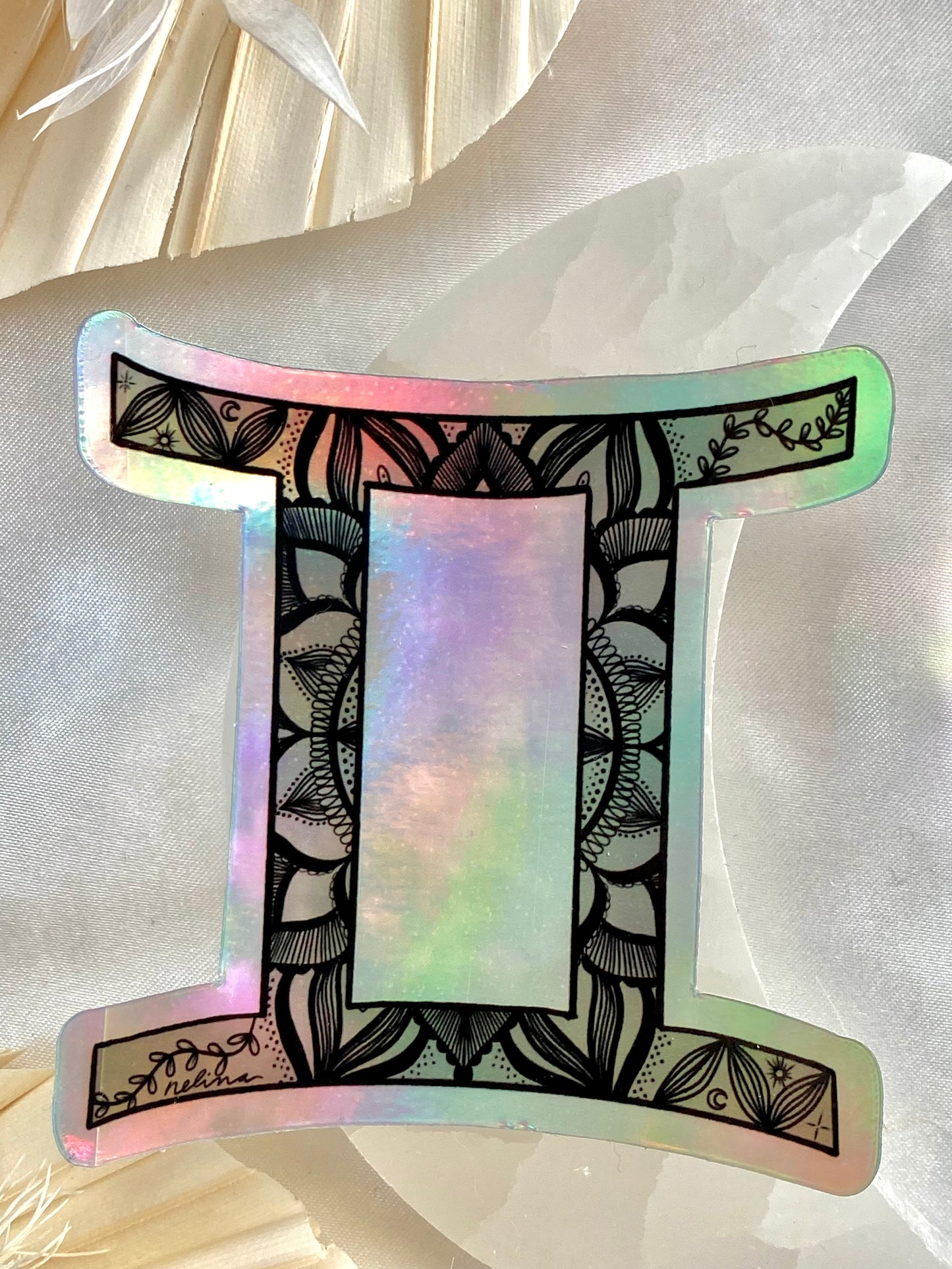 gemini holographic sticker
