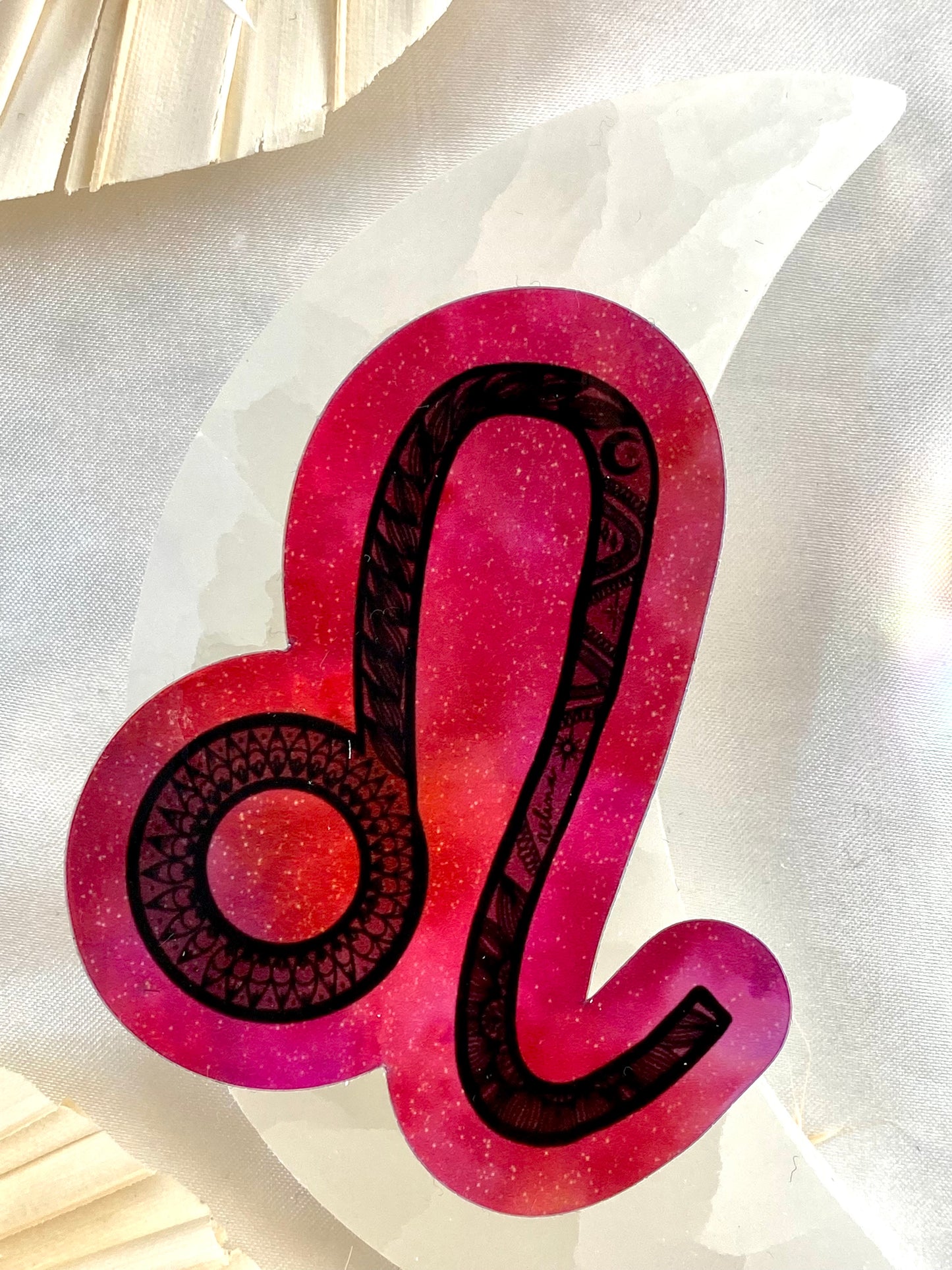 leo holographic sticker
