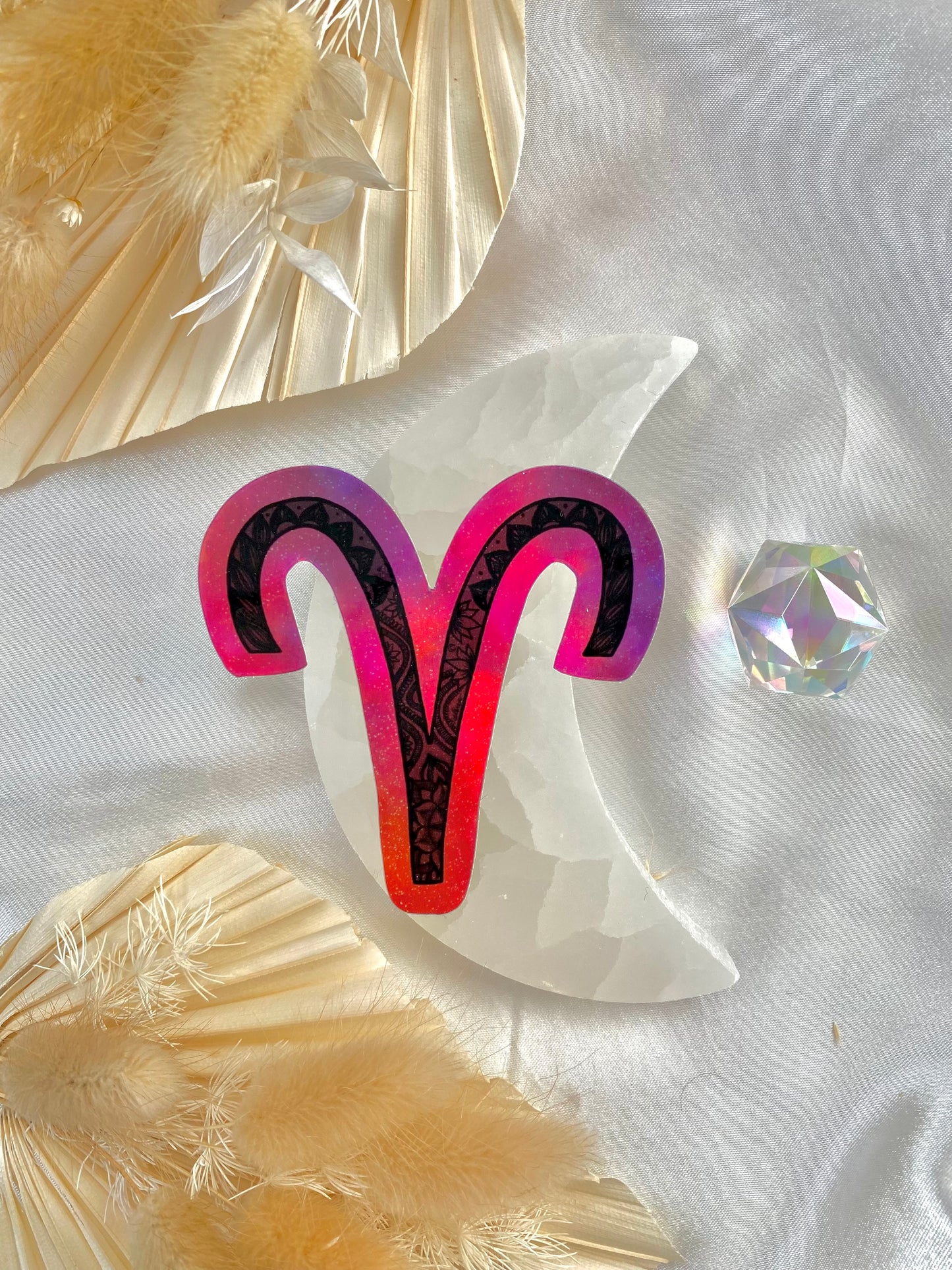 Aries holographic sticker