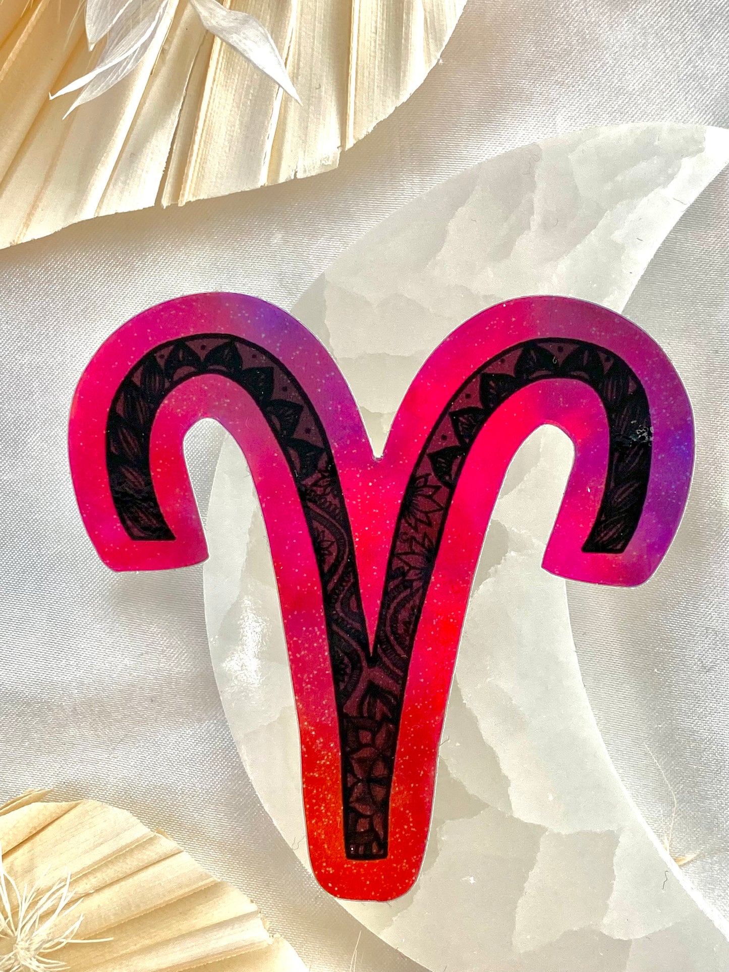 Aries holographic sticker