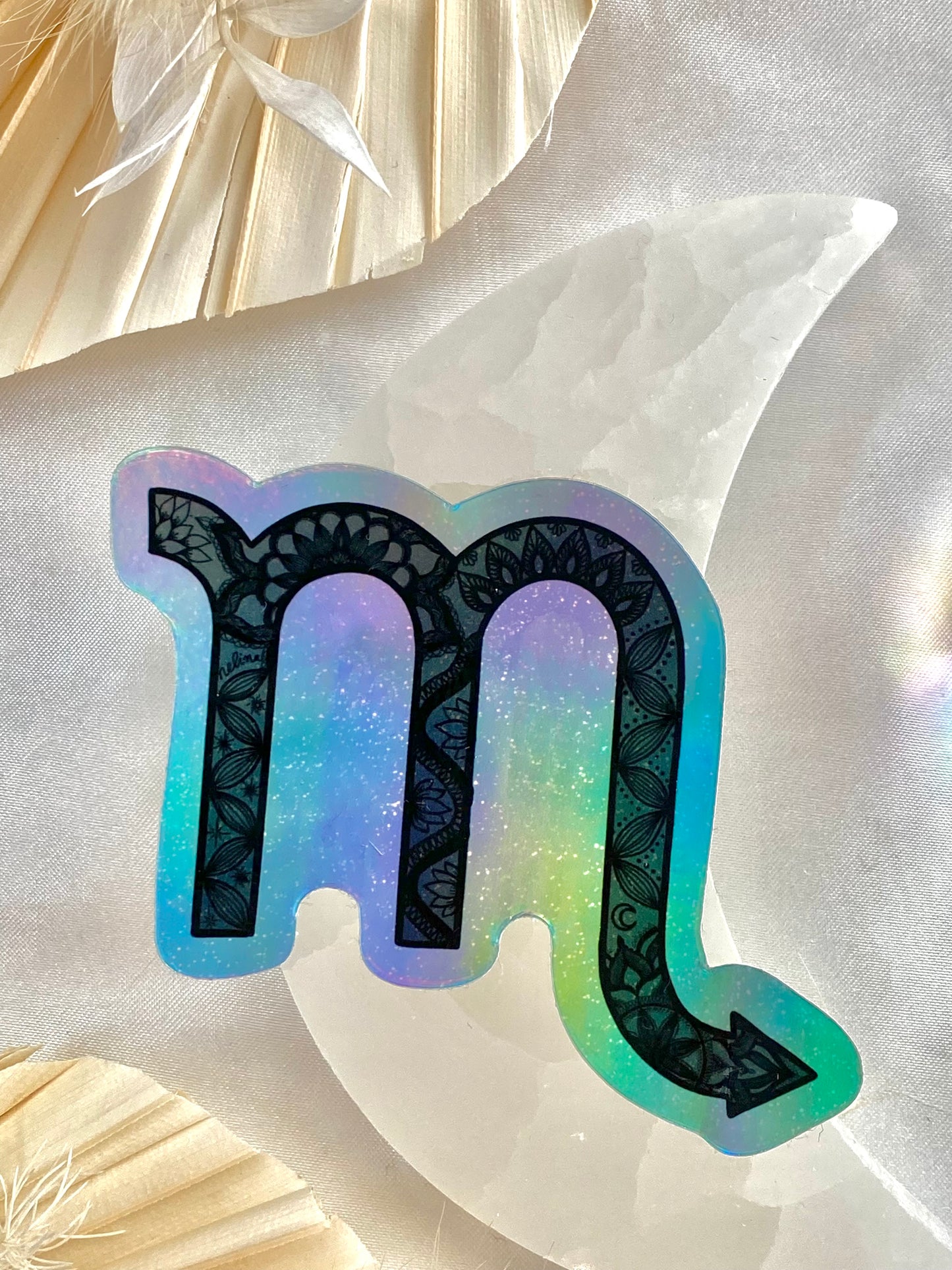 scorpio holographic sticker