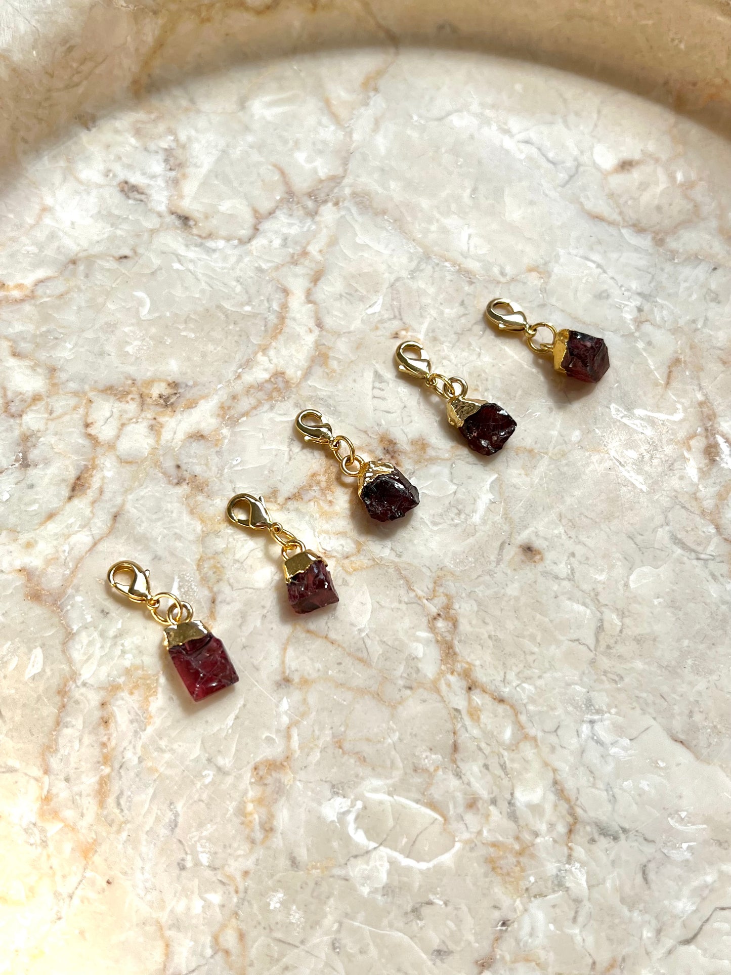 ruby waist chain charm