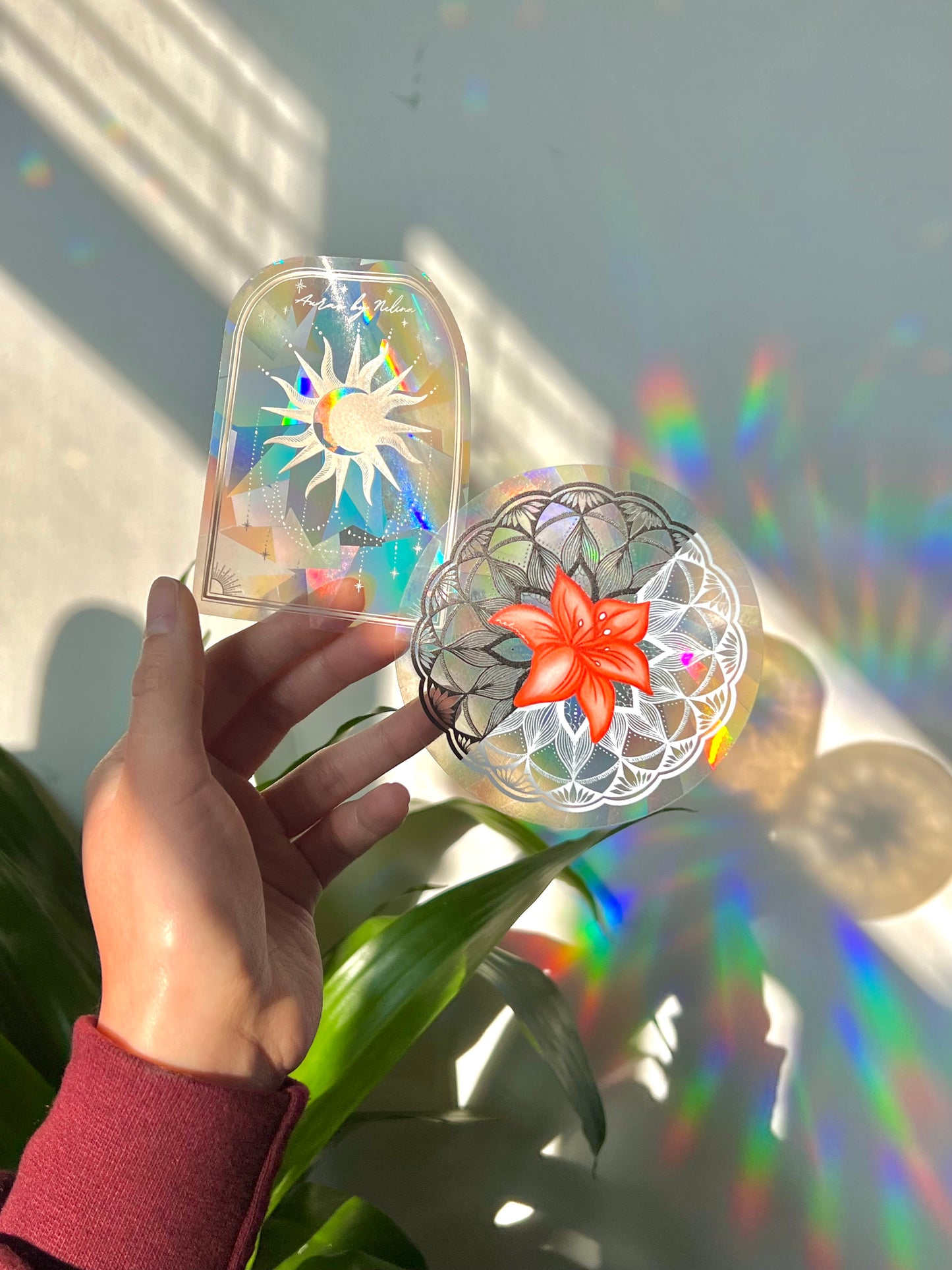 auras by Nelina arch sun catcher sticker