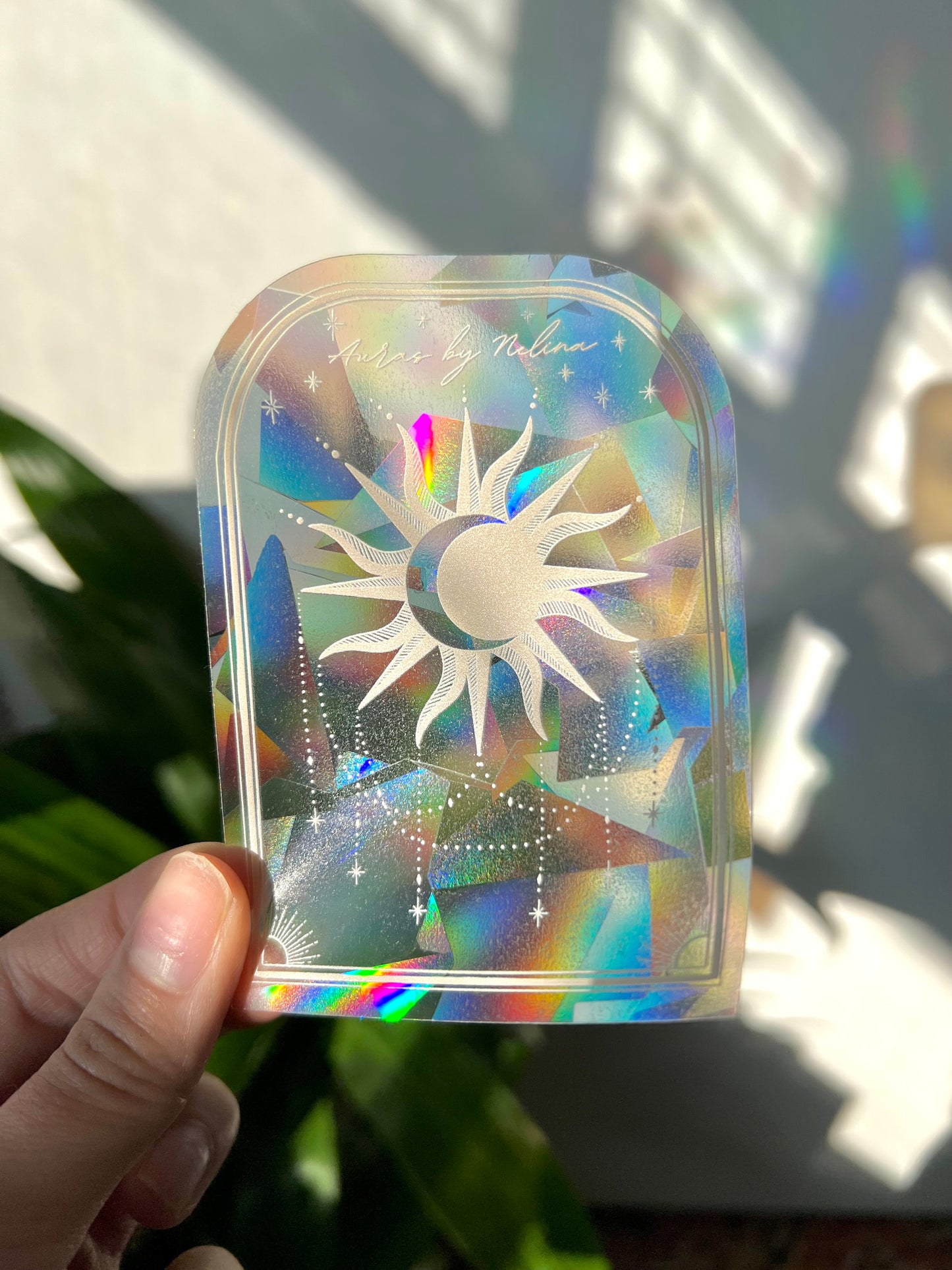 auras by Nelina arch sun catcher sticker