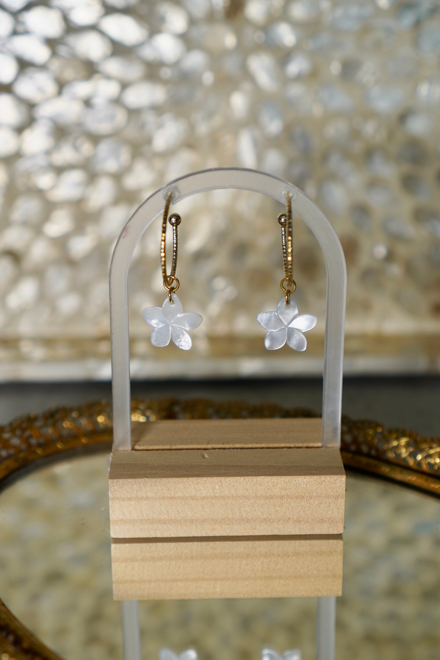 White Plumeria Earrings | Aloha Pua Collection