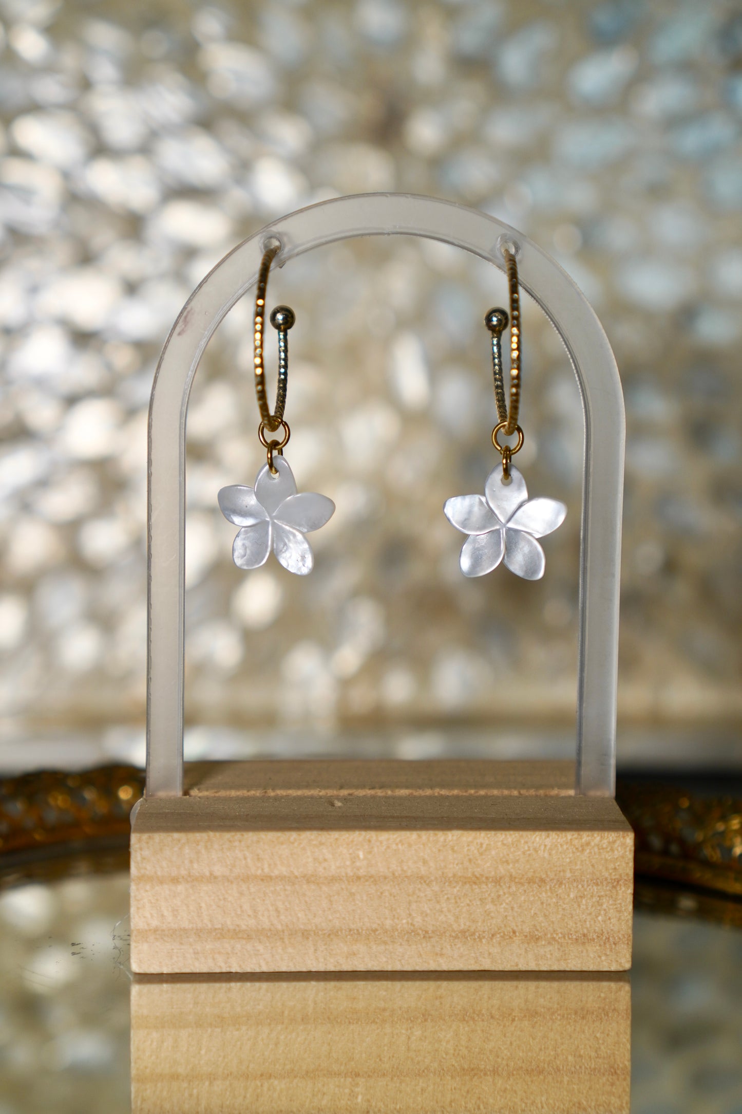 White Plumeria Earrings | Aloha Pua Collection