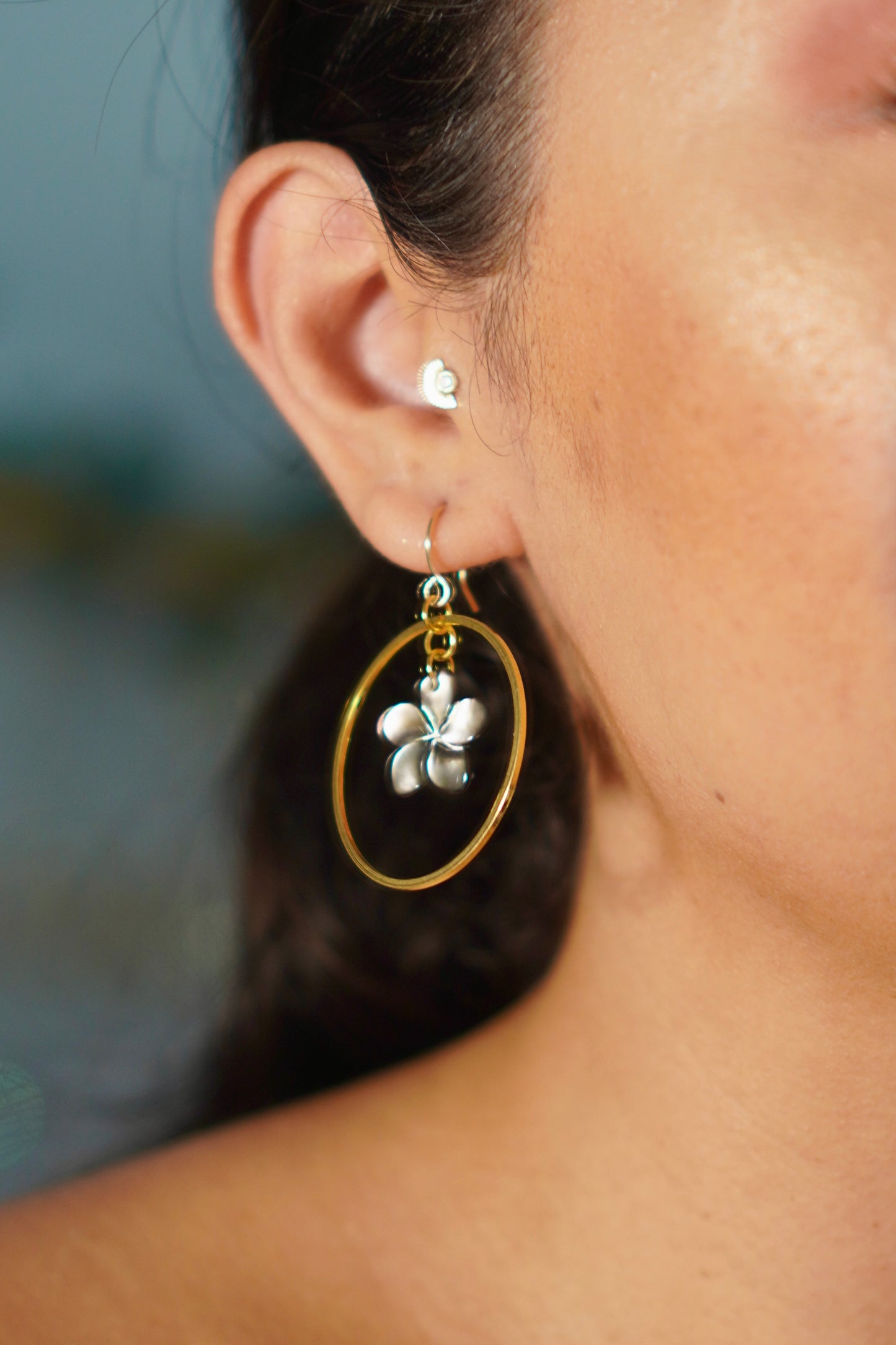 Dark Plumeria Earrings | Aloha Pua Collection