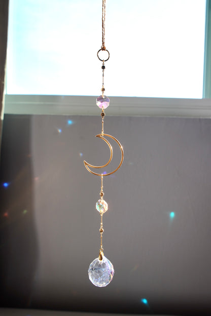 Golden Lune Car Sun Catcher