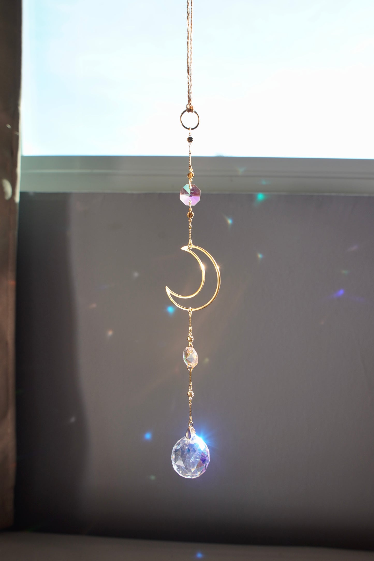 Golden Lune Car Sun Catcher