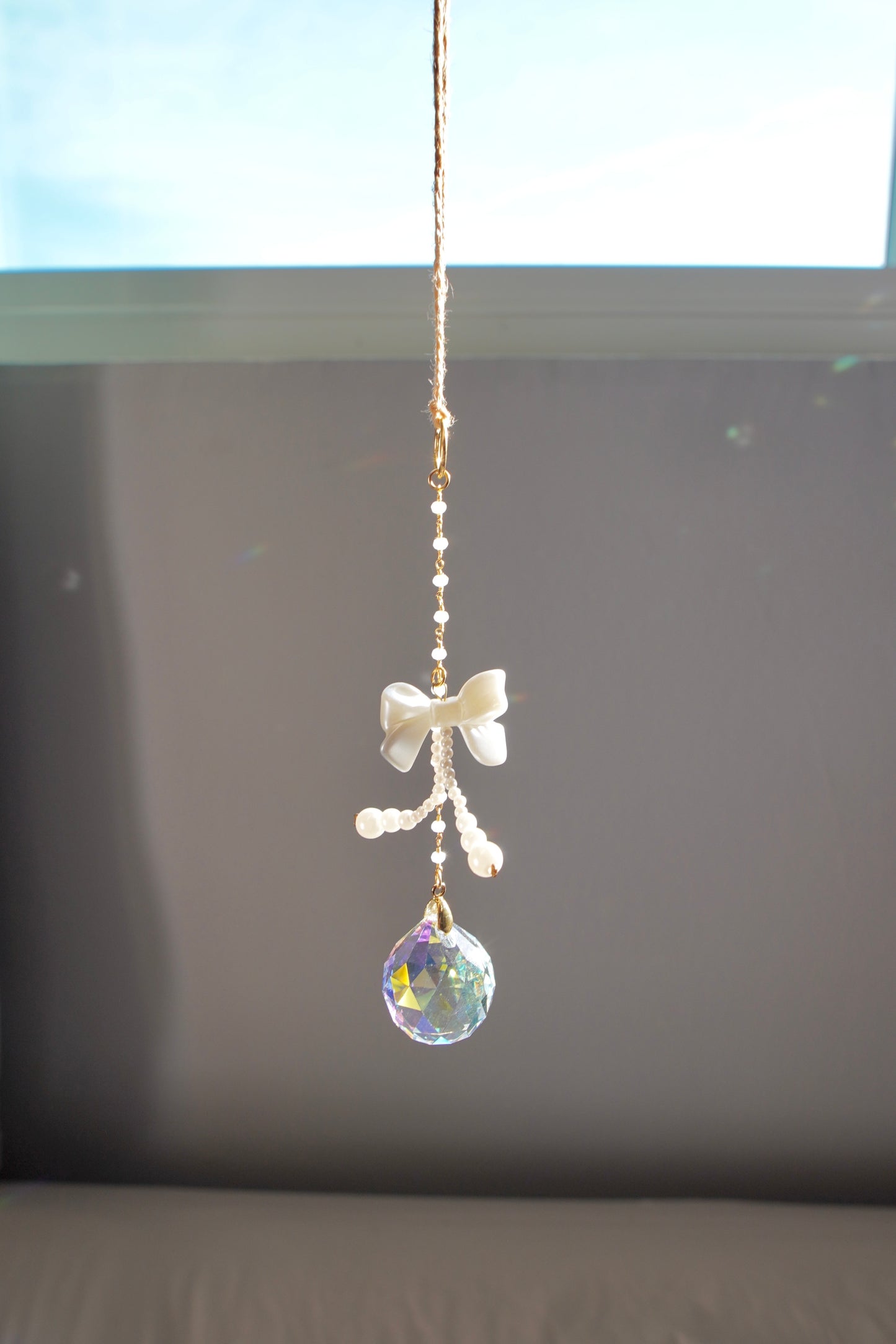 Pearl Bow Car Sun Catcher