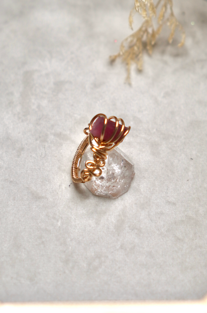 Pink Tourmaline Statement Ring