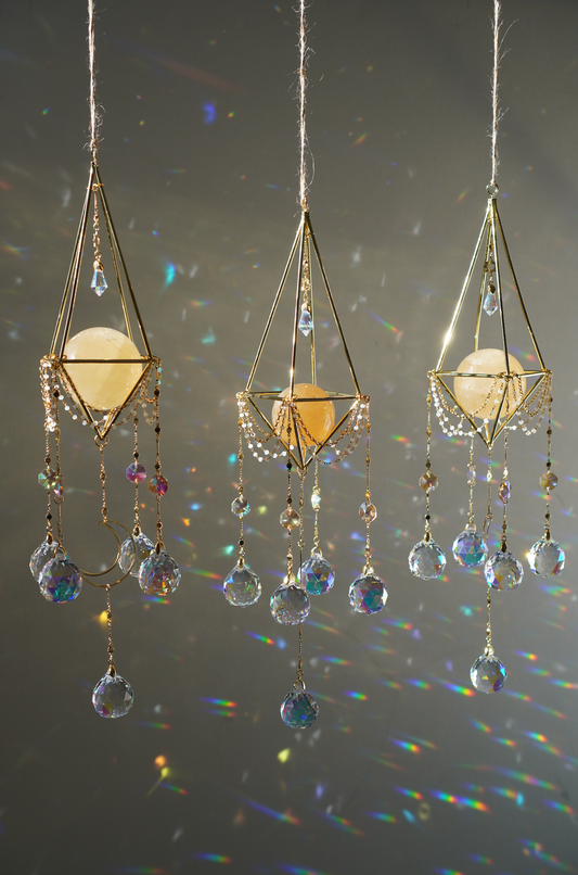 Honey Calcite Sun Catcher